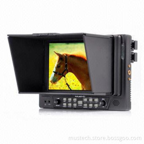 7" 1080P HDMI Input On Camera HD Field Monitor, HDMI In/Out for DSLR Camera Video Shooting
